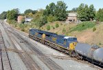 CSX 7223 follows CSX 7209 on train L619-19 at Boylan Junction